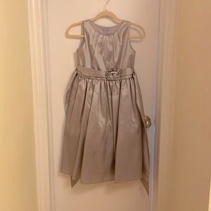 Sweet silver flower girl/holiday dress